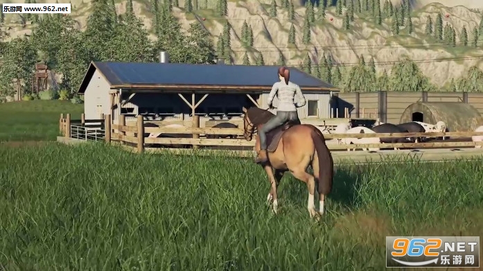 《模拟农场19》新实机视频展示可骑乘马匹和其他动物