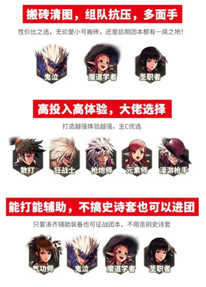 地下城与勇士手游哪个角色好玩 地下城与勇士手游刷图最快职业