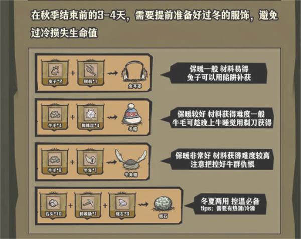 饥困荒野秋季怎么生存